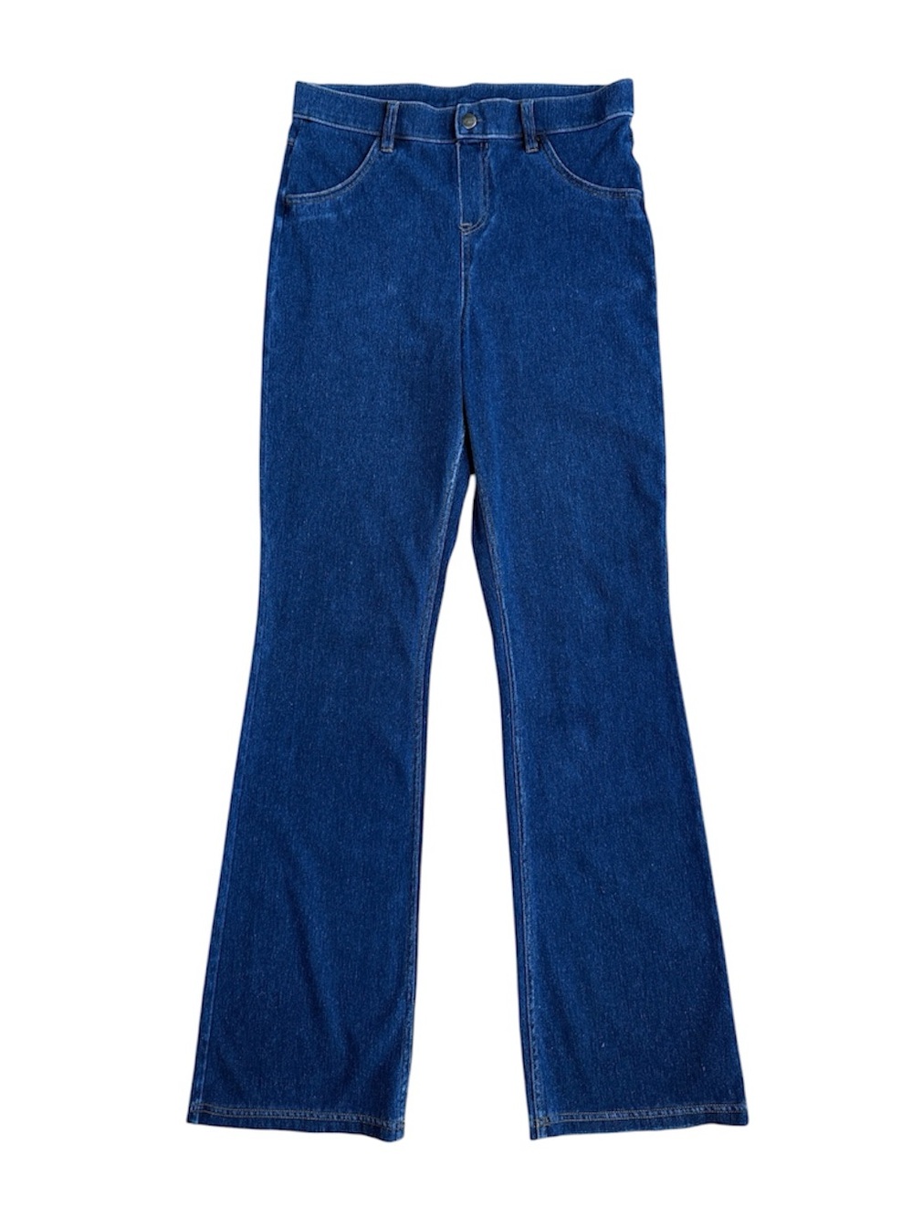 Hue Ultra Soft Blue Denim Baby Bootcut Jeggings